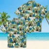 Carolina Panthers Hawaiian Shirt � Tropical Yoda Green, Casual Button Down For Men & Women