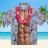 Chicago Bears Hawaiian Shirt � Chest Illusion Blue, Casual Button Down For Men & Women