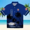 Chicago Cubs Hawaiian Shirt - Beach Sunset Blue Black - Gift For Men, Women