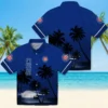 Chicago Cubs Hawaiian Shirt - Beach Sunset Blue Black - Gift For Men, Women