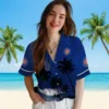 Chicago Cubs Hawaiian Shirt - Beach Sunset Blue Black - Gift For Men, Women