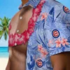Chicago Cubs Hawaiian Shirt - Chest Illusion Blue - Gift For Men, Women