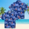 Chicago Cubs Hawaiian Shirt - Coastal Palms Blue - Gift For Men, Women