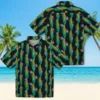 Chicago Cubs Hawaiian Shirt - Corn Motifs Black Green - Gift For Men, Women