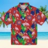 Chicago Cubs Hawaiian Shirt - Flamingo Foliage Blue Green - Gift For Men, Women