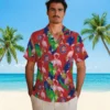 Chicago Cubs Hawaiian Shirt - Flamingo Foliage Blue Green - Gift For Men, Women