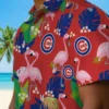 Chicago Cubs Hawaiian Shirt - Flamingo Foliage Blue Green - Gift For Men, Women