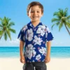 Chicago Cubs Hawaiian Shirt - Hibiscus Blooms Blue White - Gift For Men, Women