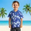 Chicago Cubs Hawaiian Shirt - Hibiscus Clusters Blue - Gift For Men, Women