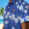 Chicago Cubs Hawaiian Shirt - Hibiscus Clusters Blue - Gift For Men, Women