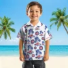 Chicago Cubs Hawaiian Shirt - Palm Island Print Blue White - Gift For Men, Women