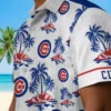 Chicago Cubs Hawaiian Shirt - Palm Island Print Blue White - Gift For Men, Women