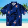 Chicago Cubs Hawaiian Shirt - Palm Leaf Blue - Gift For Men, Women