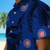 Chicago Cubs Hawaiian Shirt - Palm Leaf Blue - Gift For Men, Women