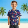 Chicago Cubs Hawaiian Shirt - Palm Tree Flower Blue - Gift For Men, Women