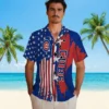 Chicago Cubs Hawaiian Shirt - Stitched Flag Blue - Gift For Men, Women
