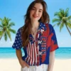 Chicago Cubs Hawaiian Shirt - Stitched Flag Blue - Gift For Men, Women
