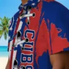 Chicago Cubs Hawaiian Shirt - Stitched Flag Blue - Gift For Men, Women
