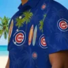 Chicago Cubs Hawaiian Shirt - Surfboard Palm Blue - Gift For Men, Women