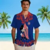 Chicago Cubs Hawaiian Shirt - Surfing Mickey Blue - Gift For Men, Women