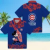 Chicago Cubs Hawaiian Shirt - Surfing Mickey Blue - Gift For Men, Women