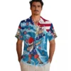 Chicago Cubs Hawaiian Shirt - Surfing Santa Blue - Gift For Men, Women