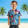 Chicago Cubs Hawaiian Shirt - Surfing Santa Blue - Gift For Men, Women