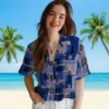 Chicago Cubs Hawaiian Shirt - Tribal Symbols Blue - Gift For Men, Women