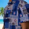 Chicago Cubs Hawaiian Shirt - Tribal Symbols Blue - Gift For Men, Women