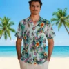 Chicago Cubs Hawaiian Shirt - Tropical Foliage Green Aloha Shirt