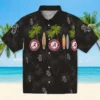 Chicago White Sox Hawaiian Shirt - Surfboard Palm Black Aloha Shirt