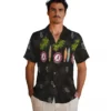 Chicago White Sox Hawaiian Shirt - Surfboard Palm Black Aloha Shirt