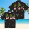 Chicago White Sox Hawaiian Shirt - Surfboard Palm Black Aloha Shirt