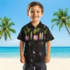 Chicago White Sox Hawaiian Shirt - Surfboard Palm Black Aloha Shirt