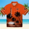 Cincinnati Bengals Hawaiian Shirt � Beach Sunset Orange Black, Casual Button Down For Men & Women