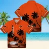 Cincinnati Bengals Hawaiian Shirt � Beach Sunset Orange Black, Casual Button Down For Men & Women