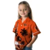 Cincinnati Bengals Hawaiian Shirt � Beach Sunset Orange Black, Casual Button Down For Men & Women