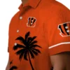 Cincinnati Bengals Hawaiian Shirt � Beach Sunset Orange Black, Casual Button Down For Men & Women