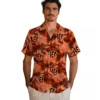 Cincinnati Bengals Hawaiian Shirt � Coastal Palms Orange, Casual Button Down For Men & Women
