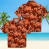 Cincinnati Bengals Hawaiian Shirt � Coastal Palms Orange, Casual Button Down For Men & Women
