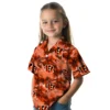 Cincinnati Bengals Hawaiian Shirt � Coastal Palms Orange, Casual Button Down For Men & Women