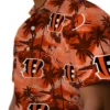 Cincinnati Bengals Hawaiian Shirt � Coastal Palms Orange, Casual Button Down For Men & Women