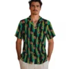 Cincinnati Bengals Hawaiian Shirt � Corn Motifs Black Green, Casual Button Down For Men & Women