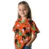 Cincinnati Bengals Hawaiian Shirt � Flamingo Leaf Motif Orange, Casual Button Down For Men & Women