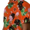 Cincinnati Bengals Hawaiian Shirt � Flamingo Leaf Motif Orange, Casual Button Down For Men & Women