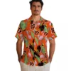 Cincinnati Bengals Hawaiian Shirt � Flamingo Leaves Orange, Casual Button Down For Men & Women