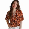 Cincinnati Bengals Hawaiian Shirt � Floral Pineapple Orange, Casual Button Down For Men & Women