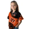 Cincinnati Bengals Hawaiian Shirt � Football Wave Orange Black, Casual Button Down For Men & Women