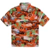 Cincinnati Bengals Hawaiian Shirt � Tropical Palms, Casual Button Down For Men & Women