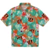 Cincinnati Bengals Hawaiian Shirt � Personalized Hibiscus Blossoms Orange, Casual Button Down For Men & Women